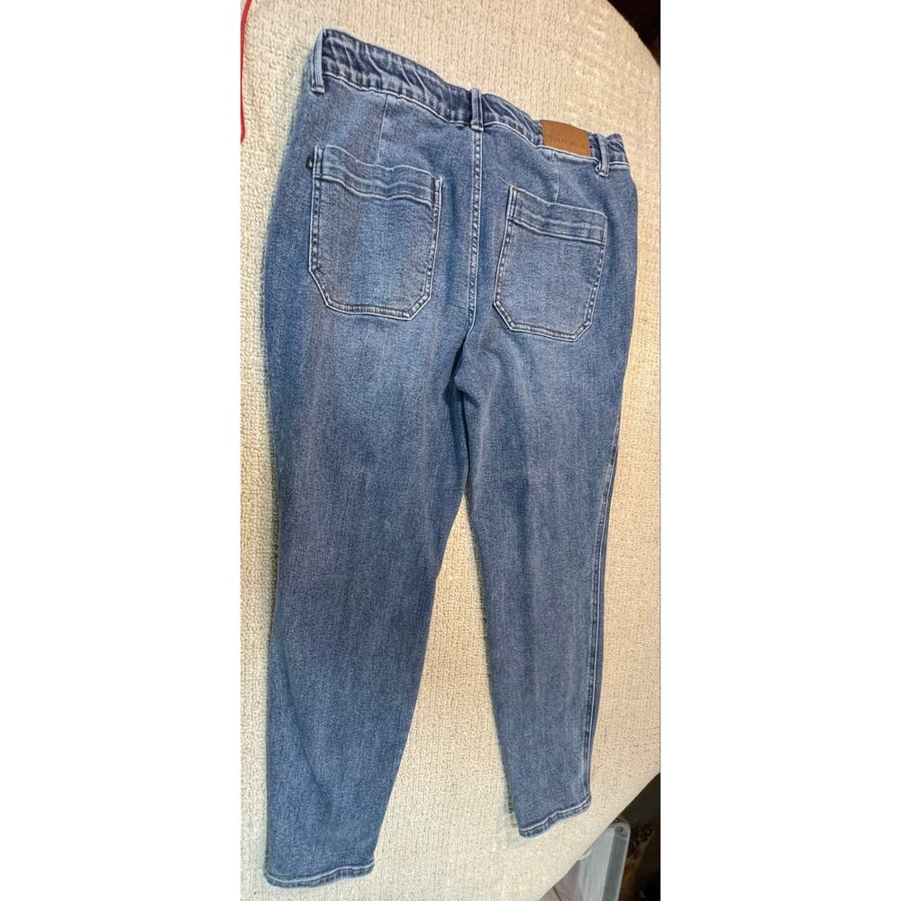 Judy Blue Los Angeles Women’s 15/32 Jeans Drawstring Pull On High Rise Elastic